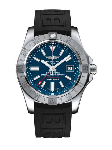 Breitling Avenger II Stainless Steel / Mariner Blue / Rubber • 